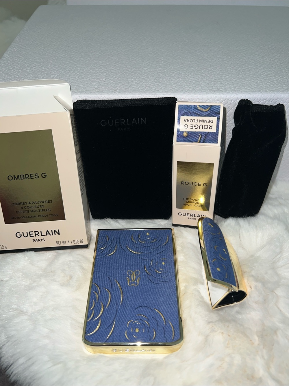GUERLAIN 2026 Limited Edition : Denim Blossom Eyeshadow + Denim Flora case